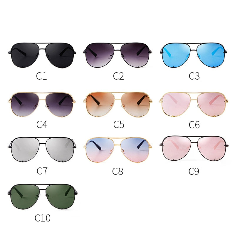 Vintage Oversized Women Sunglasses Shades UV400