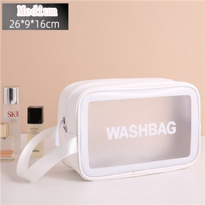 Women Portable Travel Wash Bag - Waterproof Makeup Storage
