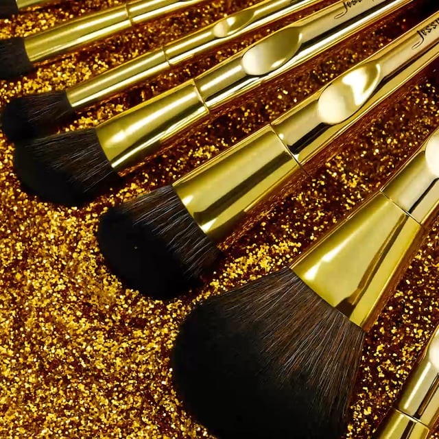 Royal Iconic Gold Makeup Brush Set 10Pcs