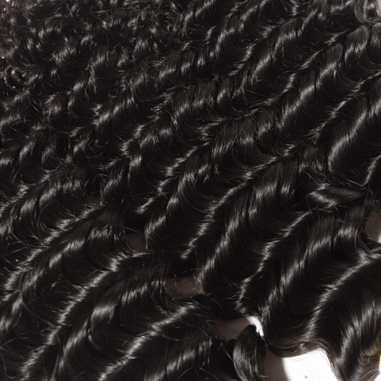 10-30 Inch Brazilian Body Wavy/Deep curly/Straight/Kinky curly Virgin Hair #1B Natural Black