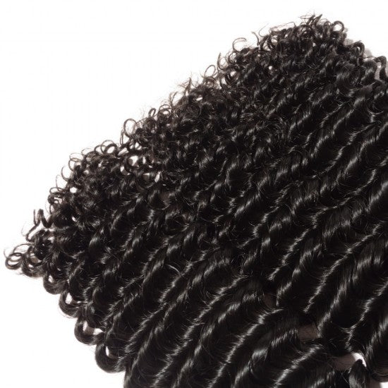 10-30 Inch Brazilian Body Wavy/Deep curly/Straight/Kinky curly Virgin Hair #1B Natural Black