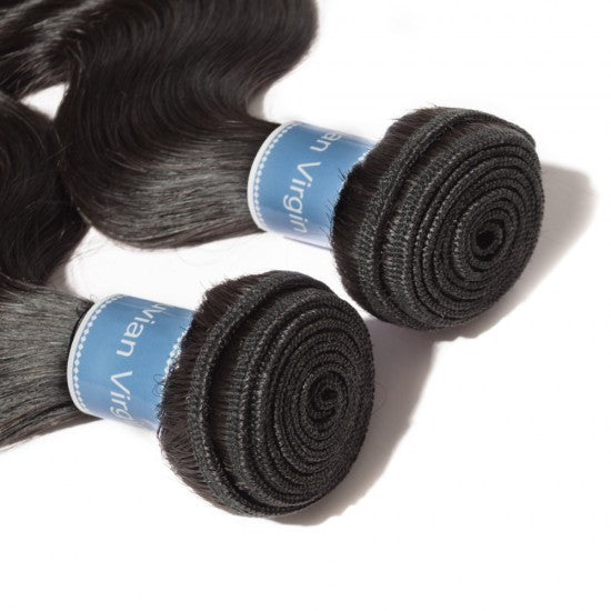 Peruvian Virgin Hair Bundle-10-30 Inch Straight /Deep curly/Body Wave/Kinky Curly- #1B Natural Black