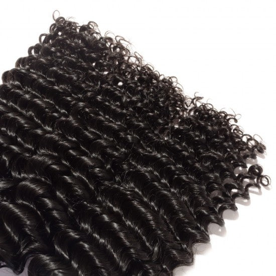 Peruvian Virgin Hair Bundle-10-30 Inch Straight /Deep curly/Body Wave/Kinky Curly- #1B Natural Black