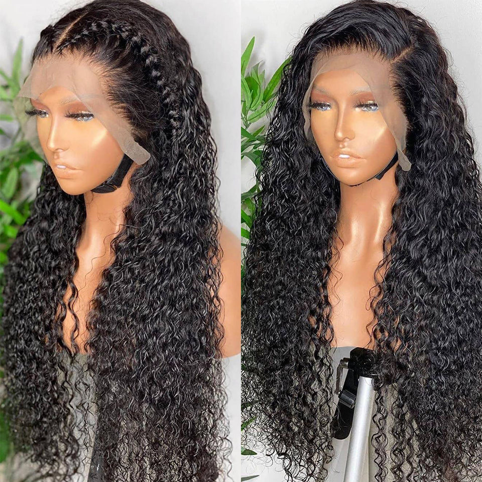 Wet And Wavy Loose Deep Wave Frontal Human hair Wig -13 X 4 Lace front