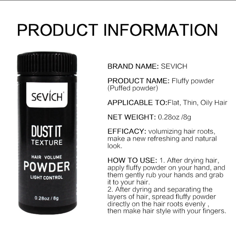 Sevich Unisex Hairspray Dust It Hair Powder Mattifying Powder
