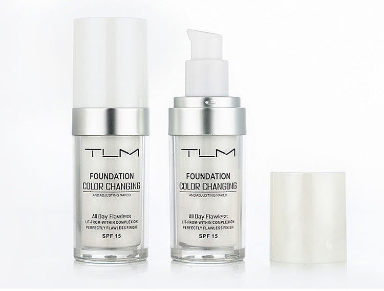 TLM 30ML Color Changing Foundation Makeup Base Liquid Cover Concealer