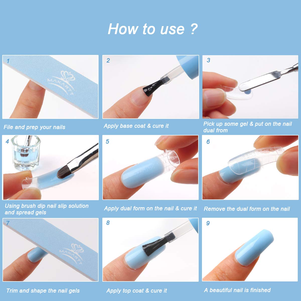 All In One Kit Nail Art for Nail Manicure Beginner Starter
