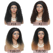 18 Inches Kinky Curly Headband Synthetic Wigs