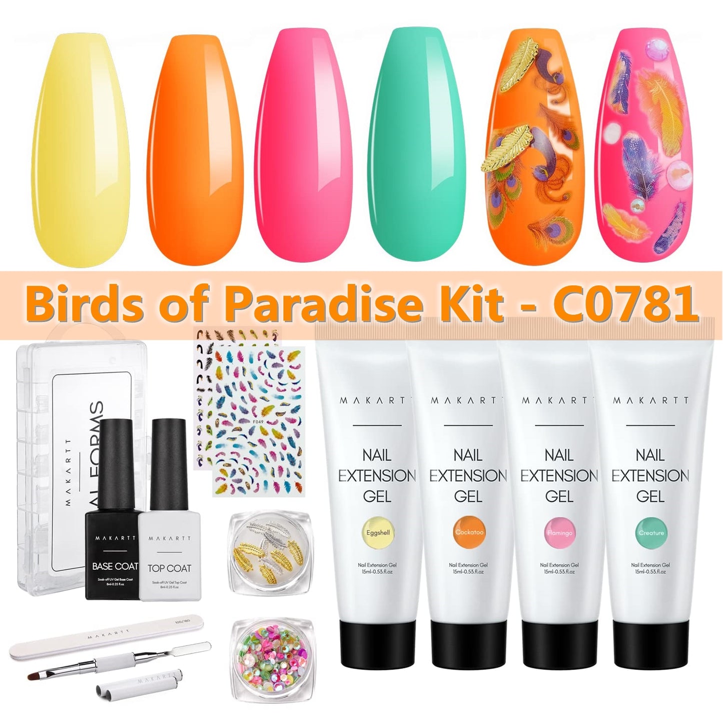 All In One Kit Nail Art for Nail Manicure Beginner Starter