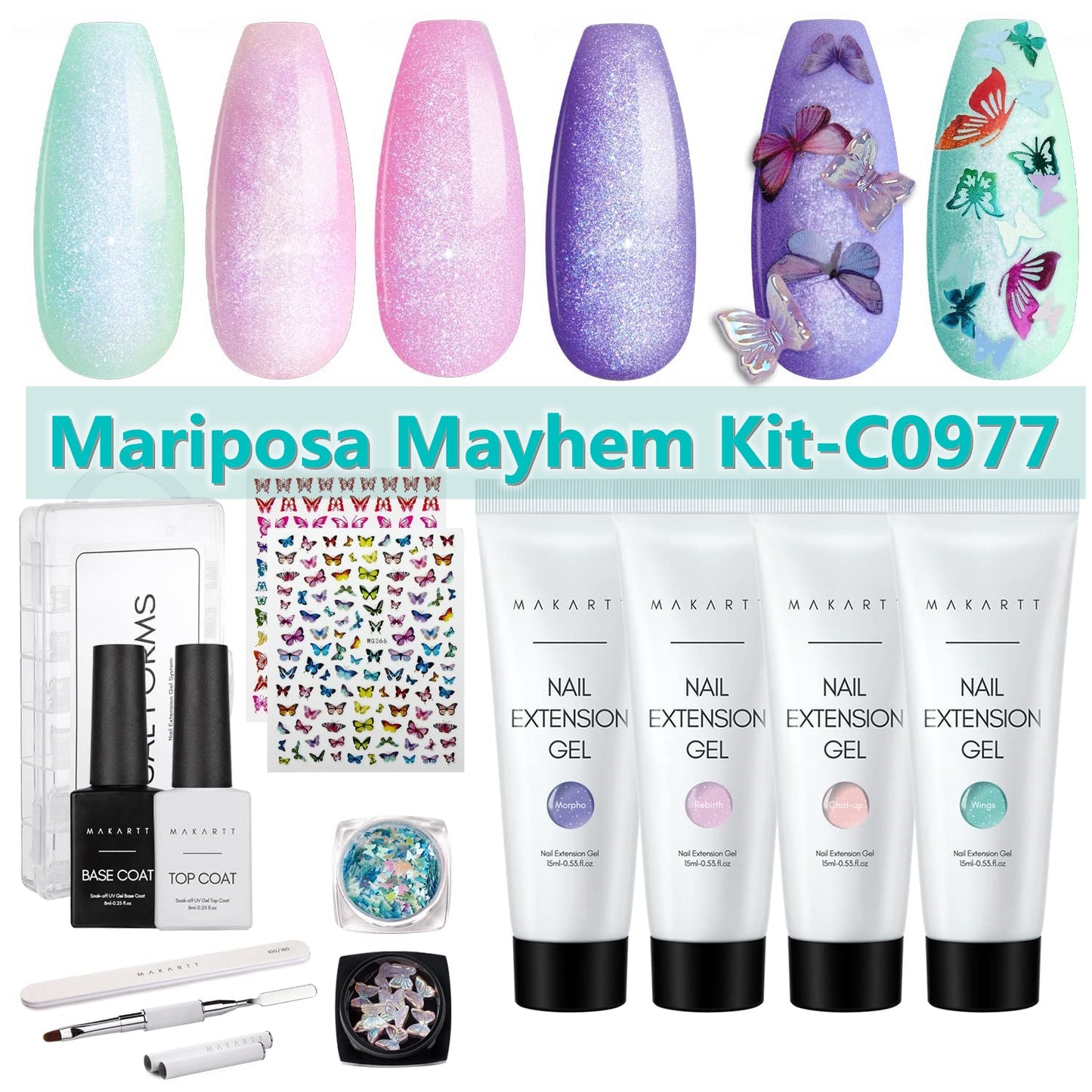 All In One Kit Nail Art for Nail Manicure Beginner Starter