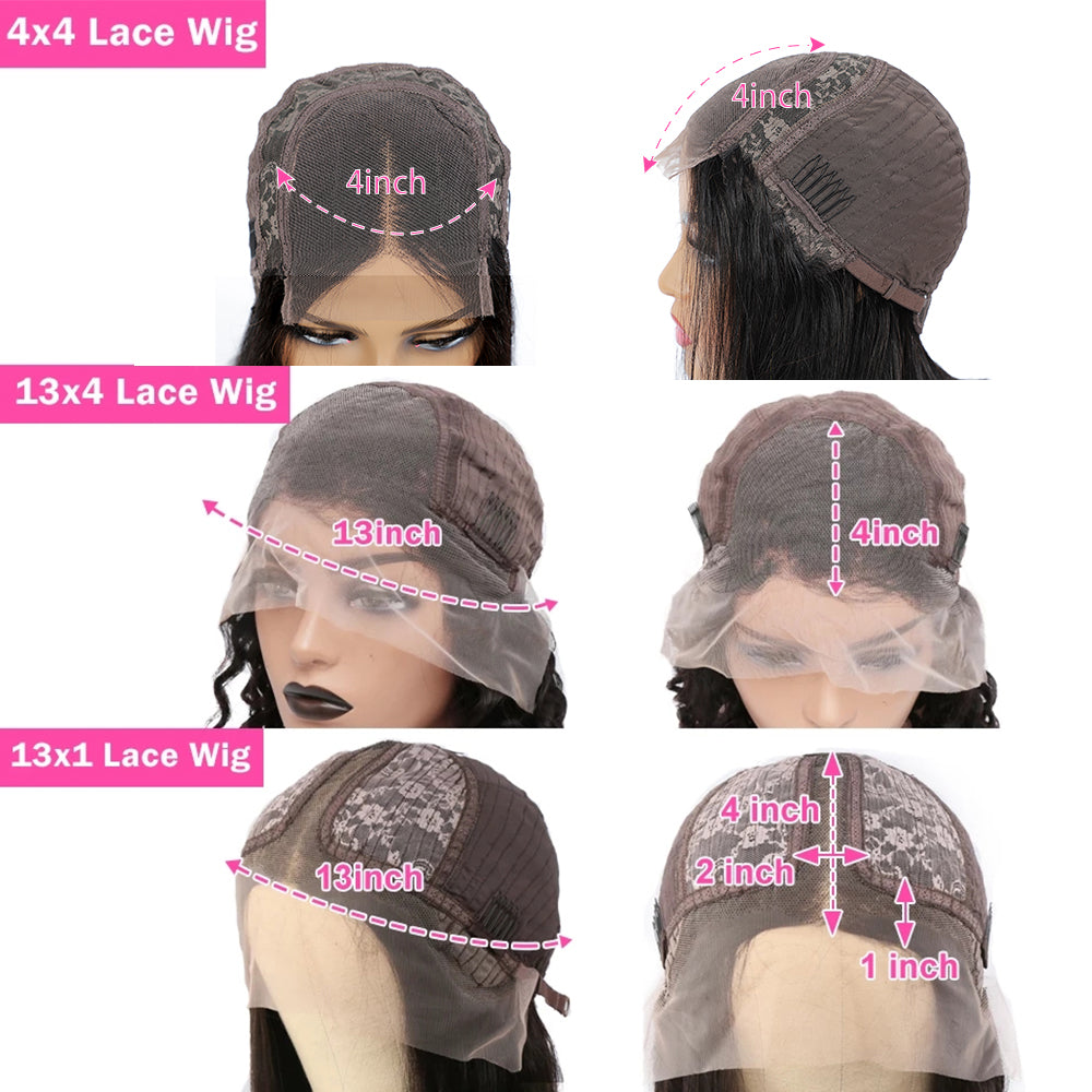 Bob Wig Lace Front Human Hair Natural Color Non-Remy Human Hair
