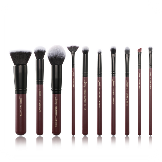 10 Pcs Luxury Basic Makeup Brushes