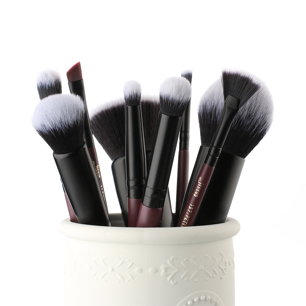 10 Pcs Luxury Basic Makeup Brushes