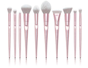 10pcs Luxury Pink Makeup brushes sets & cosmetic bag