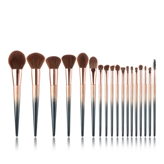 18PCS STARRY BLACK LUXURY BRUSH SET