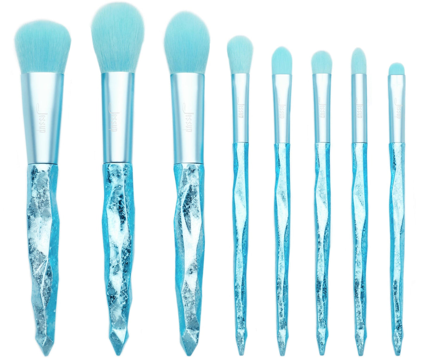 Glacier Blue 8Pcs Brush  Luxury Set