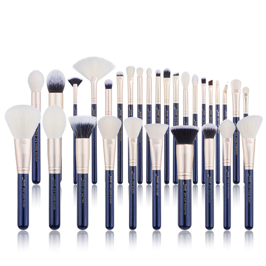 30Pcs Luxury Makeup Brush Set-Prussian Blue