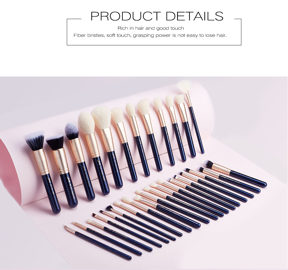 30Pcs Luxury Makeup Brush Set-Prussian Blue