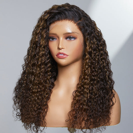 Real HD Lace-Undetectable Transparent Lace Wigs-Chestnut Brown Deep Wave