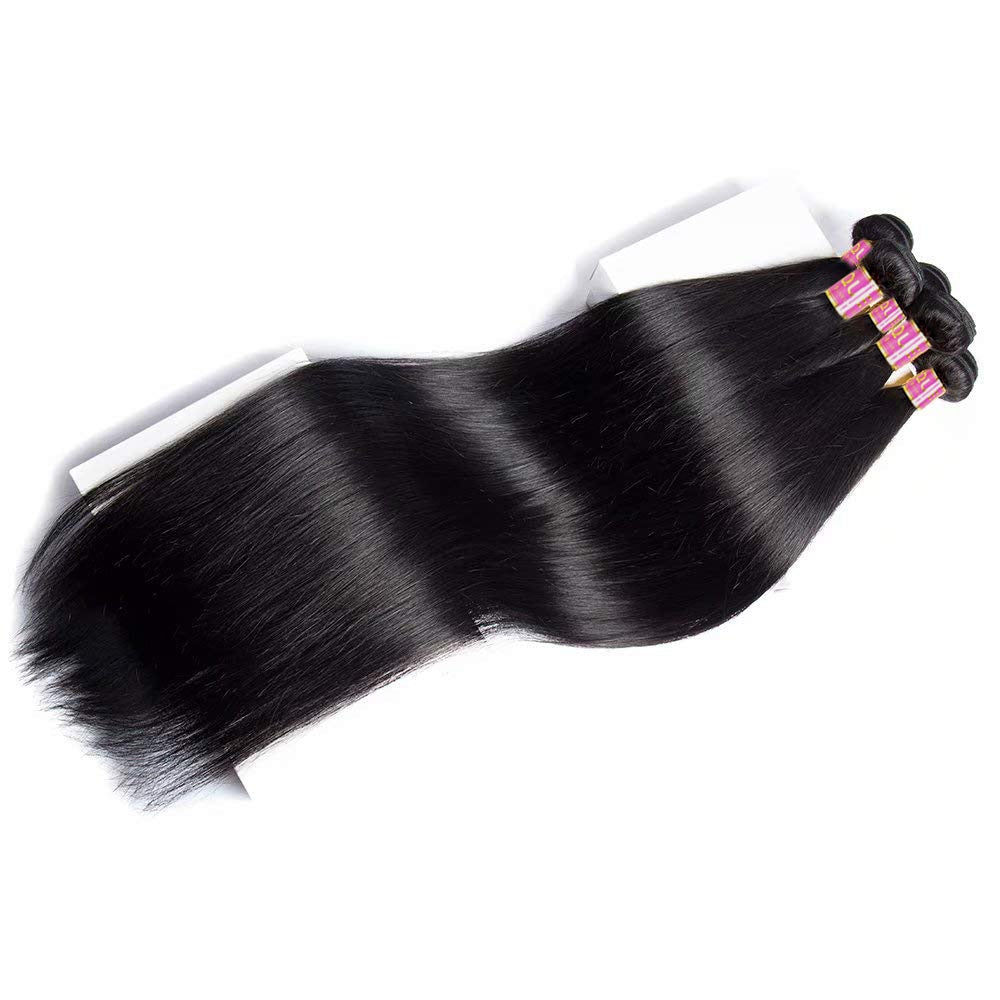 100% Remy Straight Human Hair Bundles Peruvian Hair