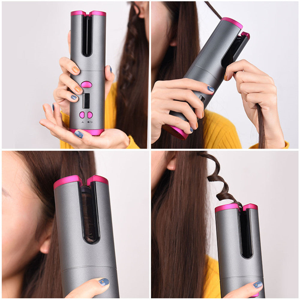 Automatic Hair Curler -Wireless Curling Iron With LED Digital Display