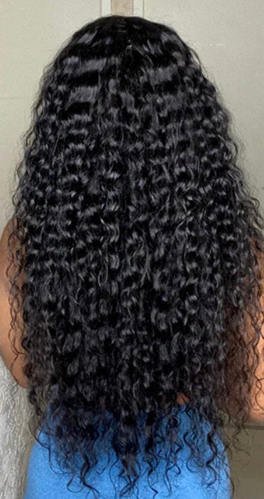 Real HD Lace-Undetectable Invisible Lace Water Wave 13x4 Frontal Lace Wig -180%