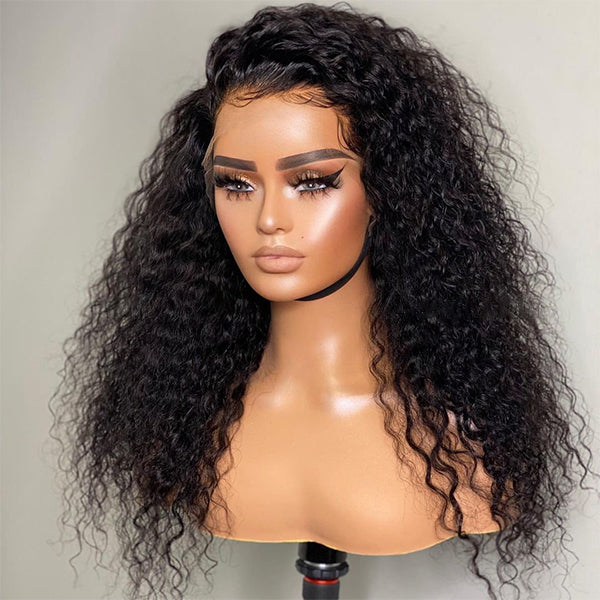 Real HD Lace-Undetectable Invisible Lace Water Wave 13x4 Frontal Lace Wig -180%