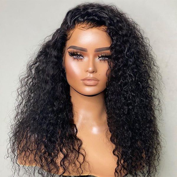 Real HD Lace-Undetectable Invisible Lace Water Wave 13x4 Frontal Lace Wig -180%